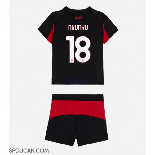 Dječji Nogometni Dres AC Milan Christopher Nkunku #18 Domaci 2025-26 Kratak Rukav (+ Kratke hlače)